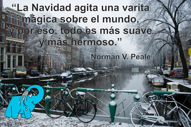 Una Enseñanza de Norman Vincent Peale en la Frase del Día del Elefante Azul de Avilés.